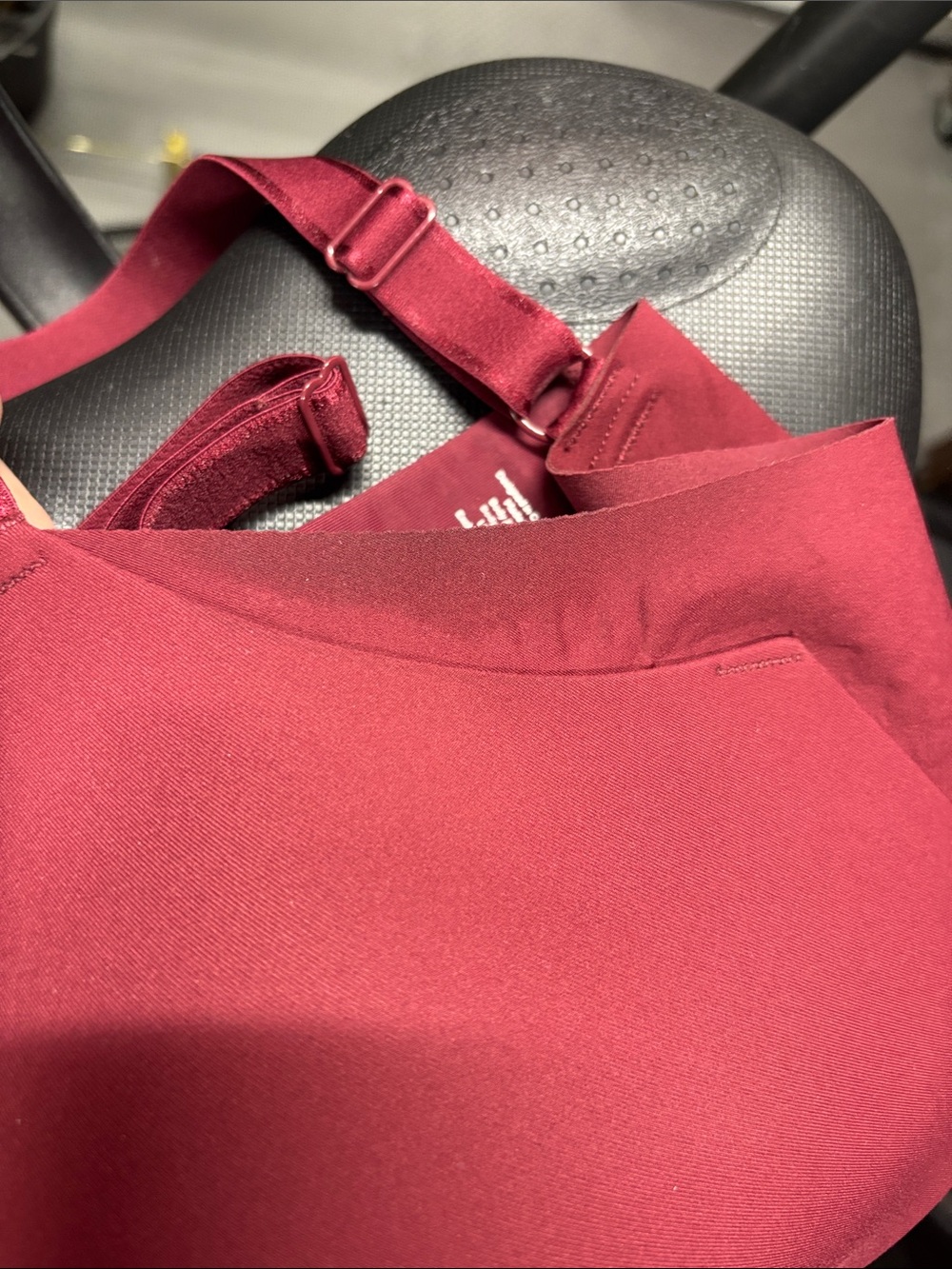 knix Smooth Seamless Bra in Burgundy - Picture 4 of 4